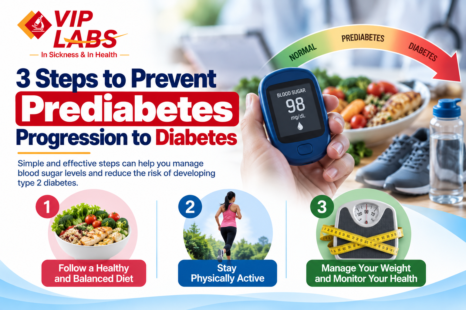 3 Steps to Prevent Prediabetes Progression to Diabetes